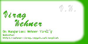 virag wehner business card